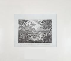 Representation of Human sacrifice with Captain Cook