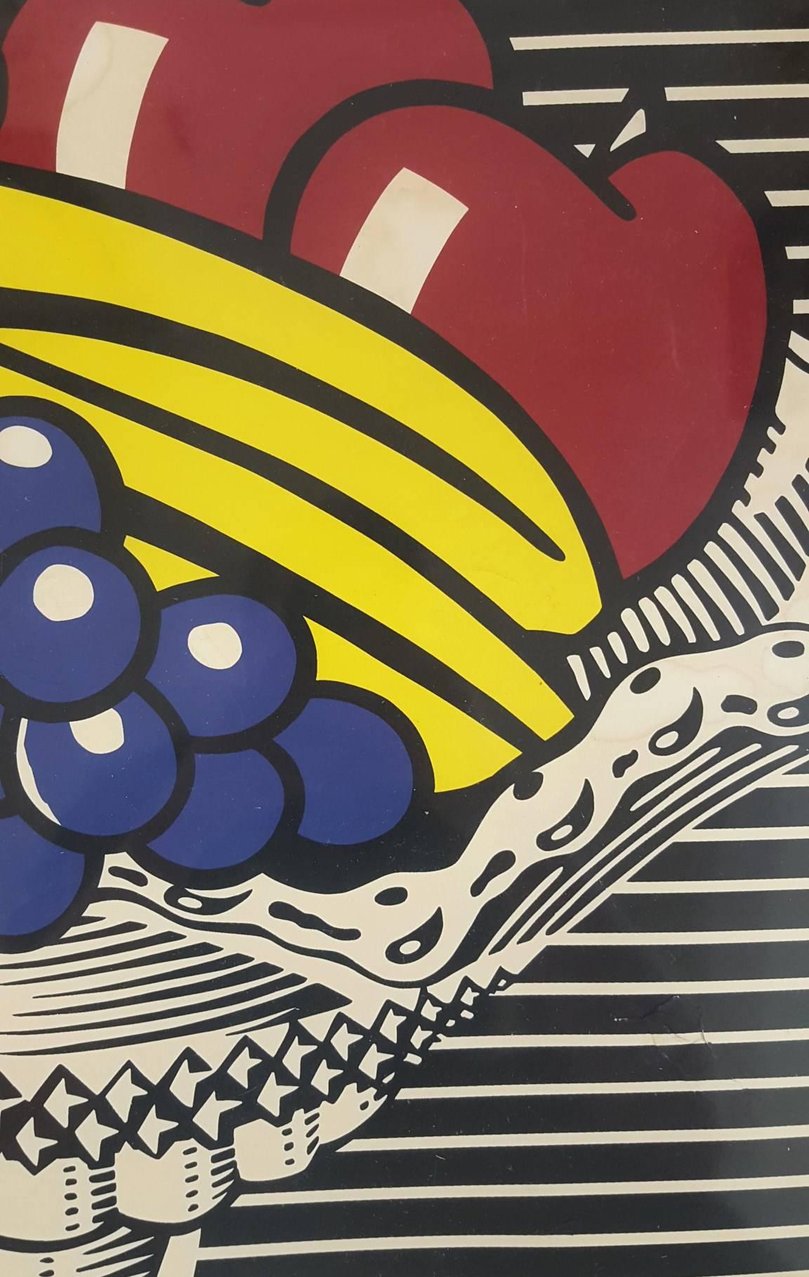 An original exhibition poster by American artist Roy Lichtenstein (1923-1997) titled 