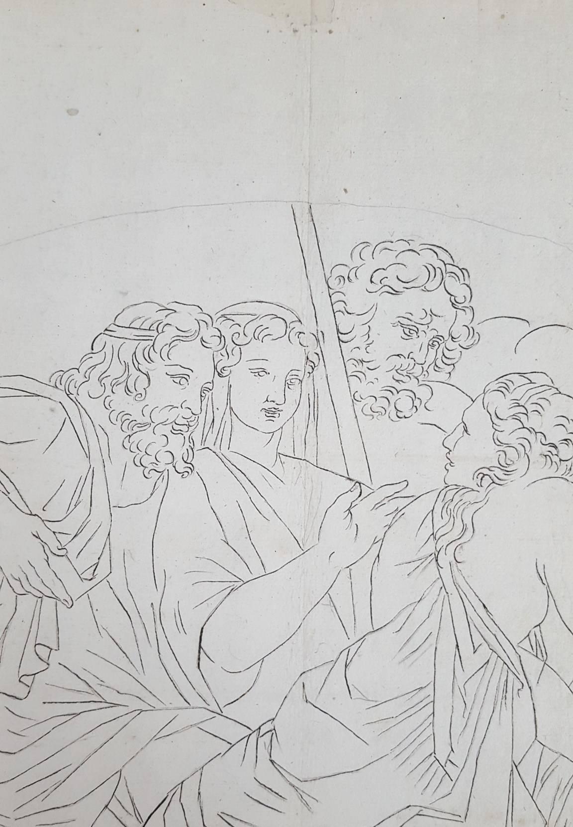 Greek Mythology - Gray Figurative Art by John Flaxman