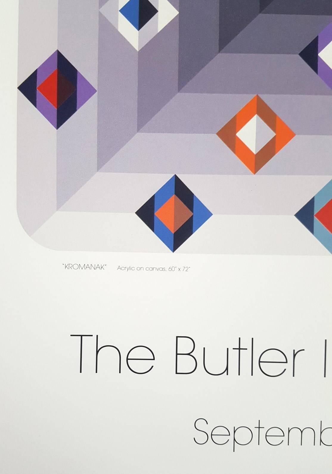 The Butler Institute of American Art - Gray Abstract Print by Marko Spalatin
