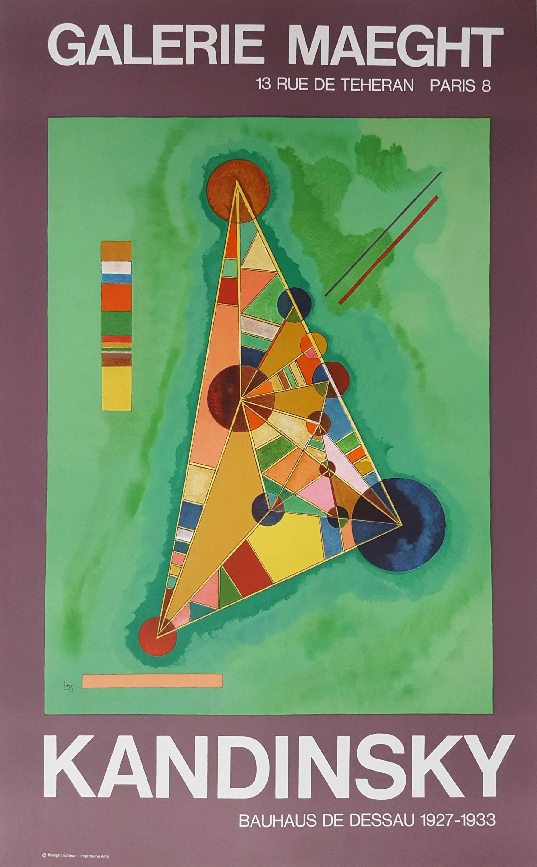 (after) Wassily Kandinsky Abstract Print - Bauhaus de Dessau