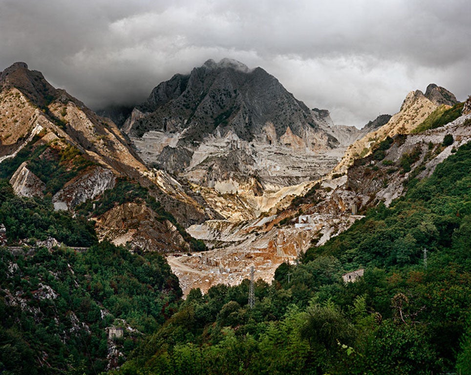 Edward Burtynsky Landscape Photograph - Carrara Marble Quarries #20, Carrara, Italy