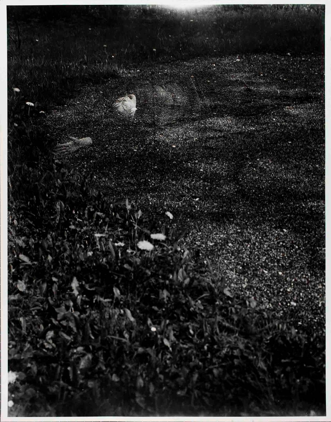 Floris Neususs Black and White Photograph - Versunken (Absorbed), Akademiegarten, München, from the Traumbild series