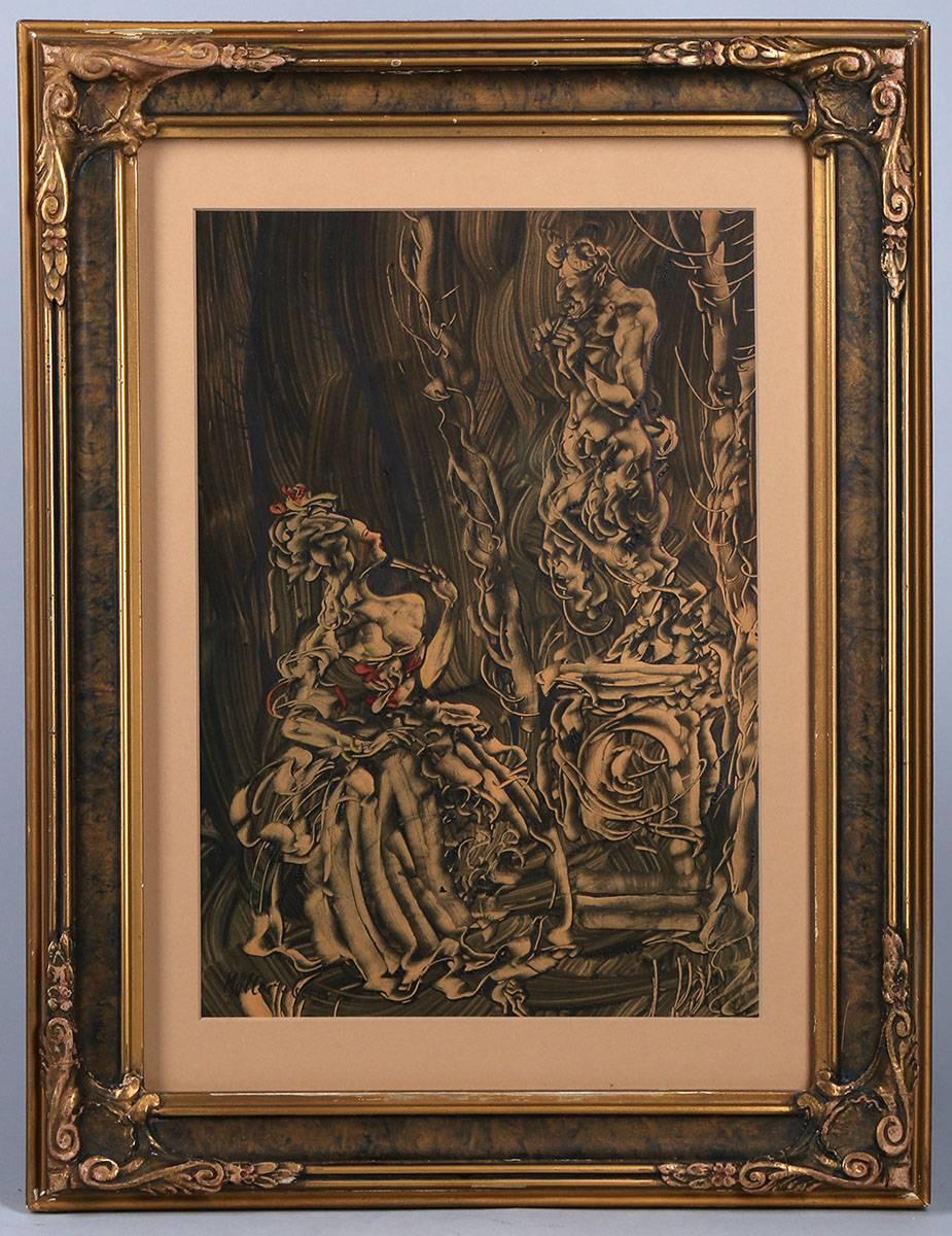 Faun - Painting by Willy Müller - Gera