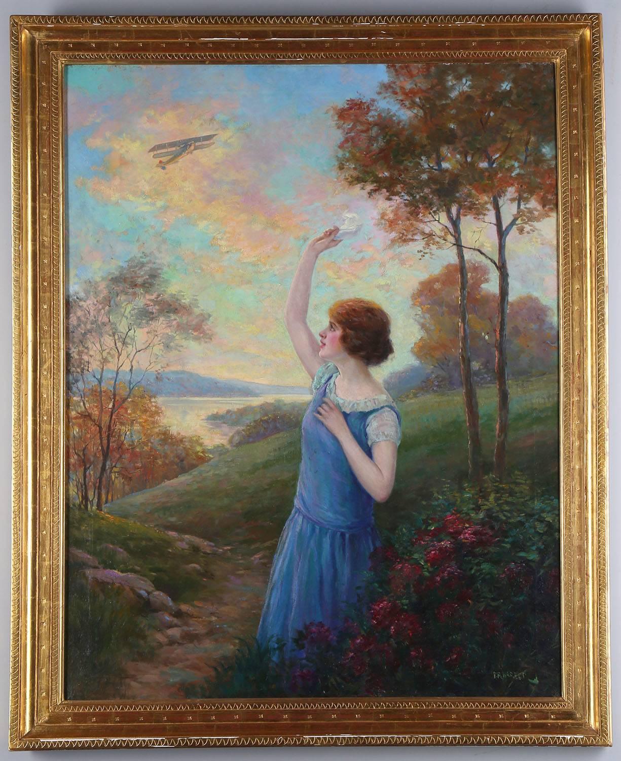 Waving Goodbye - Painting by F.R. Harper