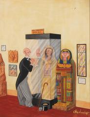 An Old Man Sees A Mummy