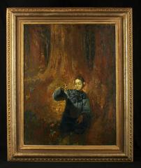 Mandarin Woman and Butterfly