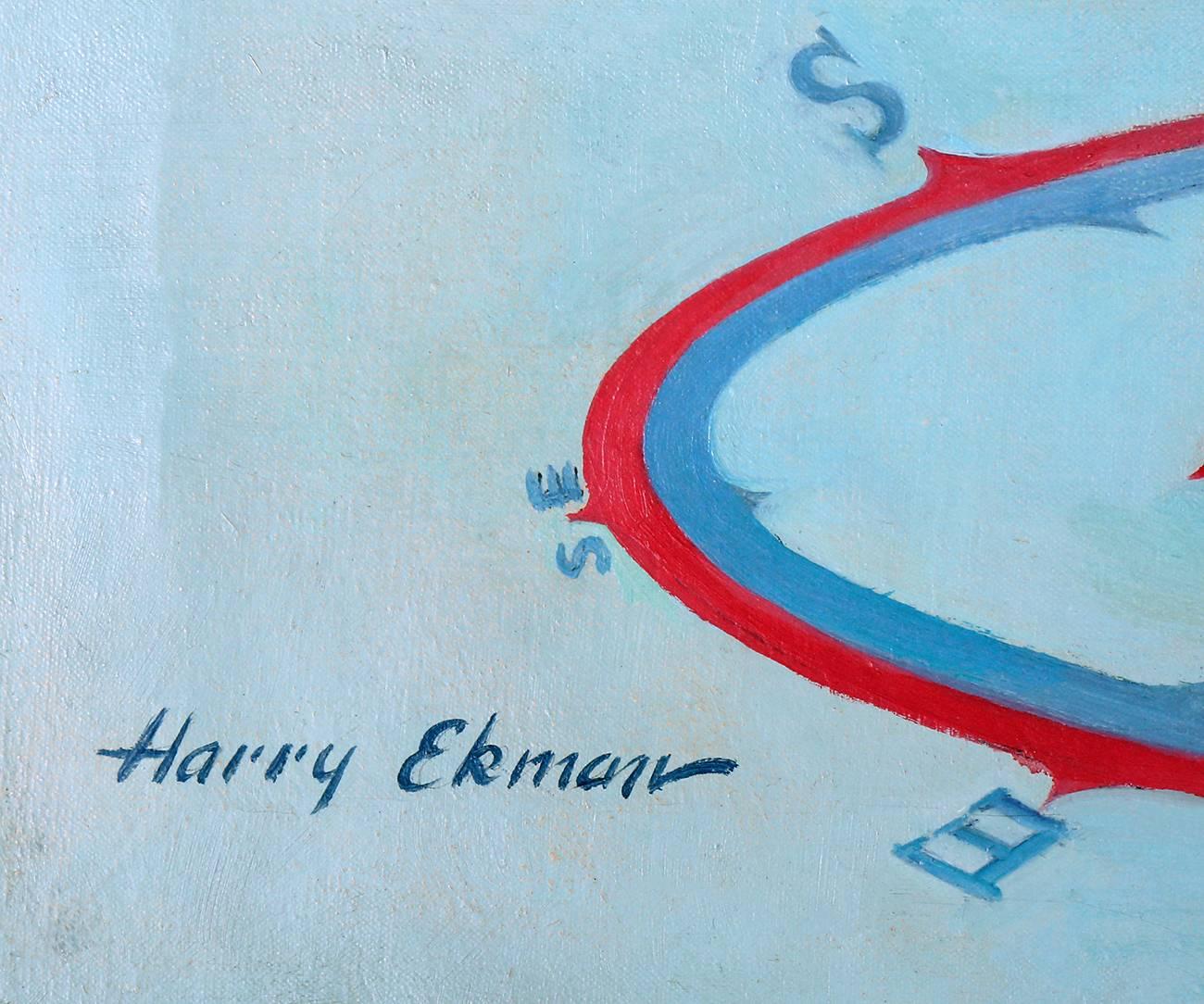 I Don't Go Too Far In Any Direction! - Painting by Harry Ekman