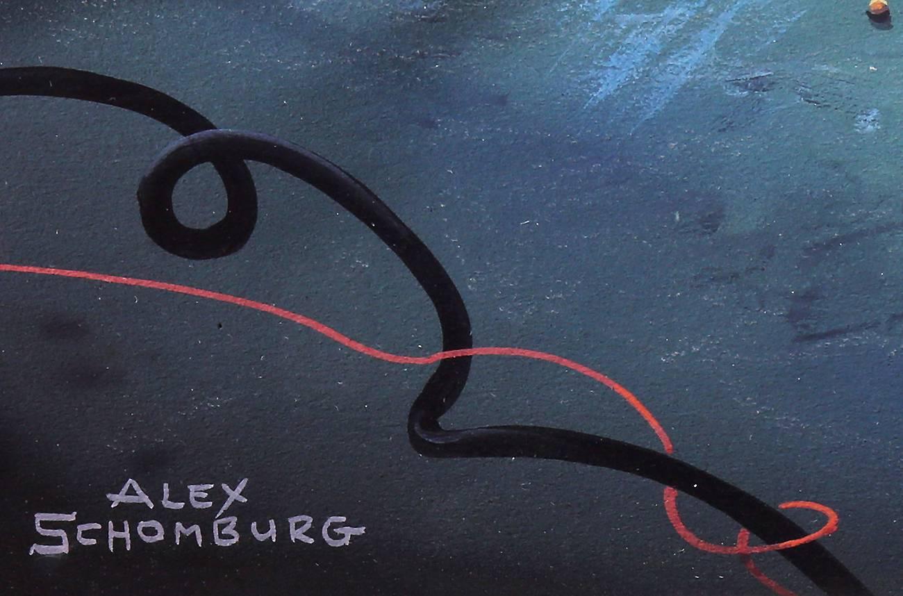 Amazing Stories Cover - Painting by Alex Schomburg