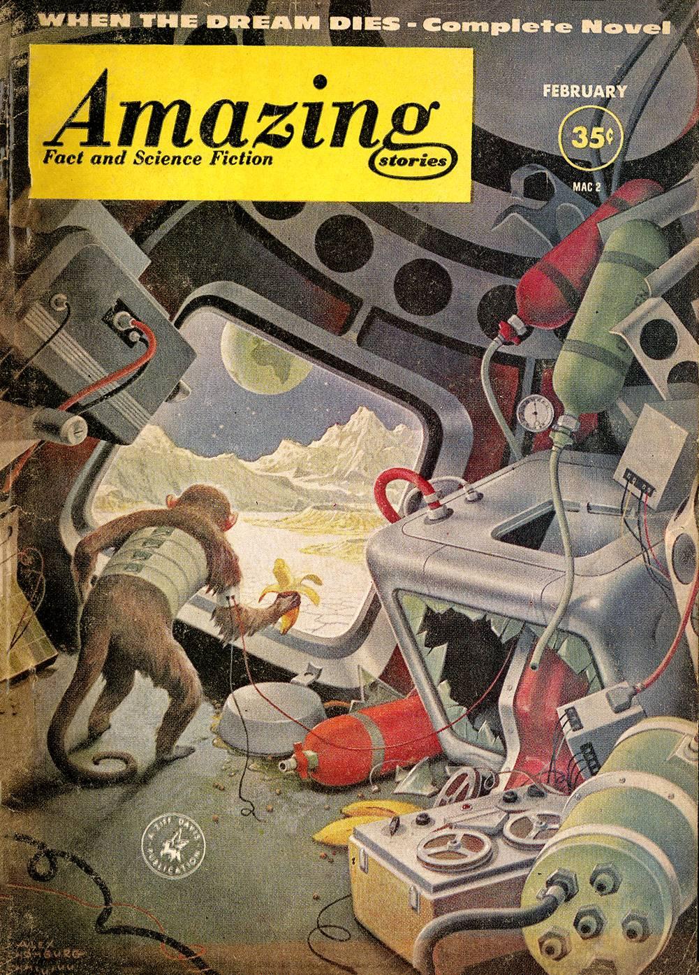Amazing Stories Cover - Pop Art Painting by Alex Schomburg
