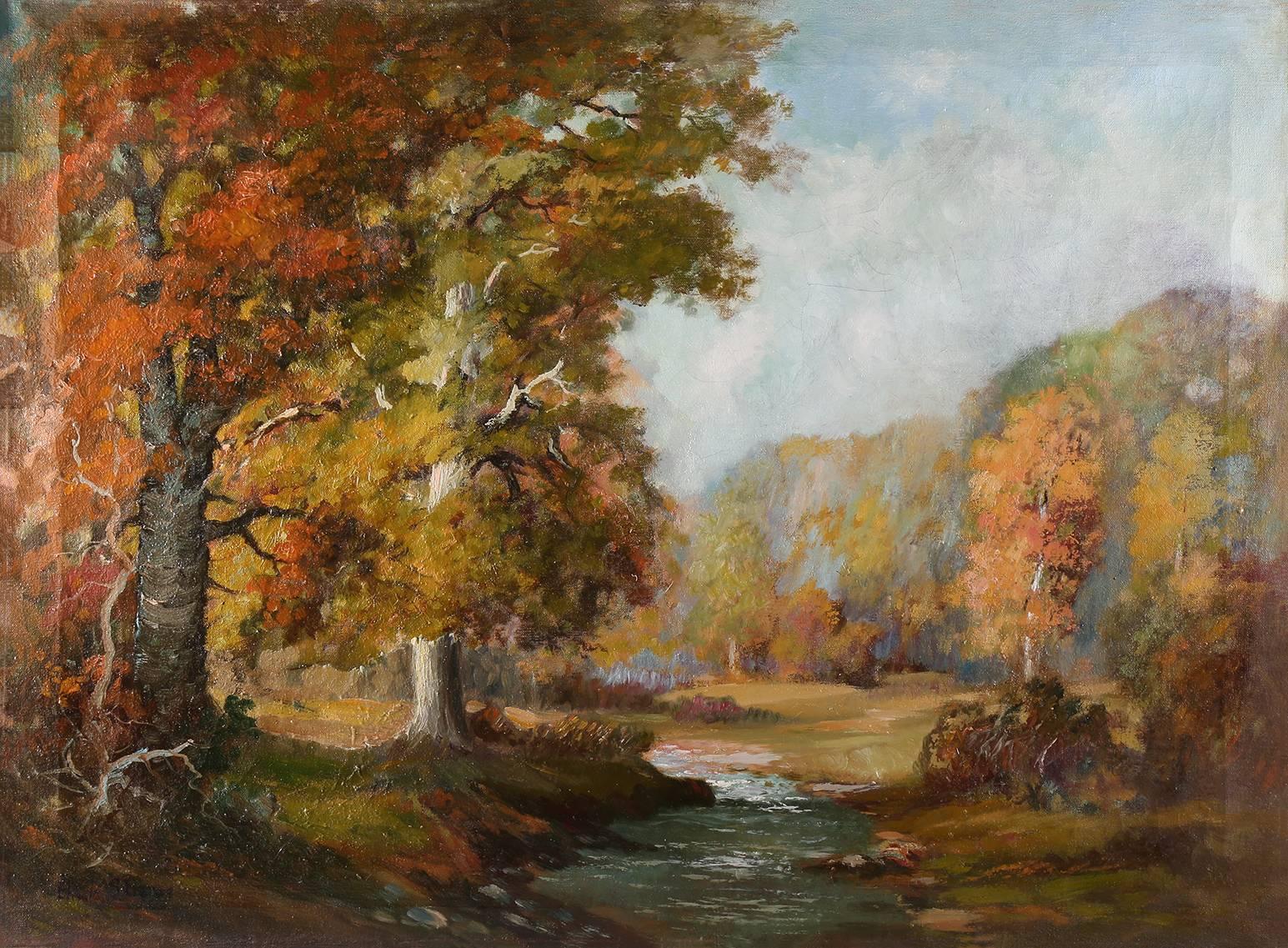 Elmer Berge Landscape Painting - Fall Landscape 