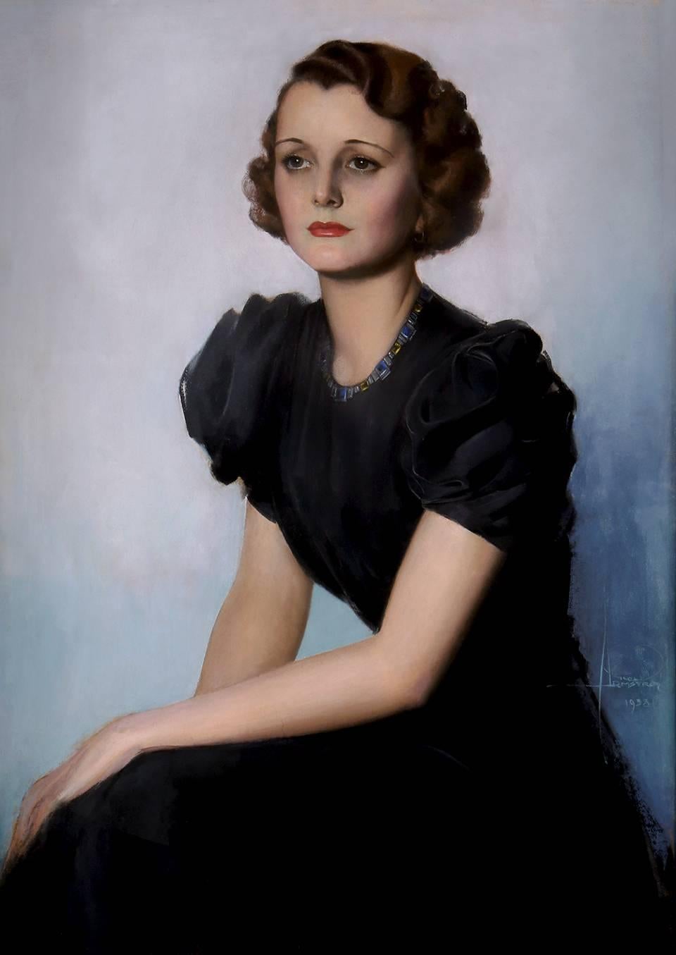 Rolf Armstrong Portrait Painting - Mary Astor Hollywood Portrait
