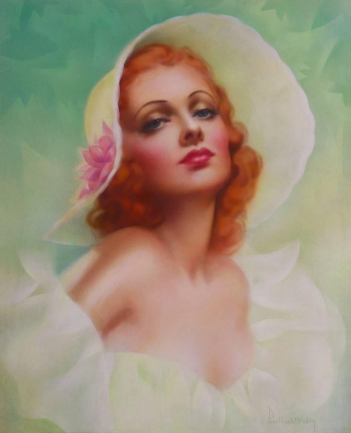 Pearl Frush Portrait Painting - Red Headed Woman