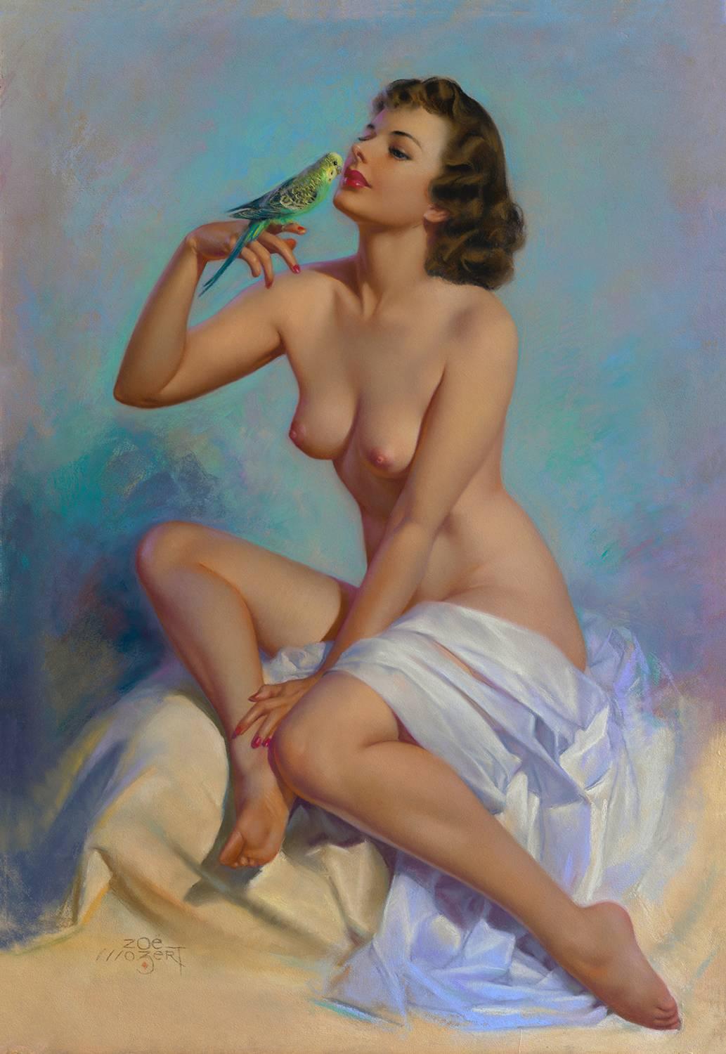 Zoë Mozert Nude Painting - Morning Song