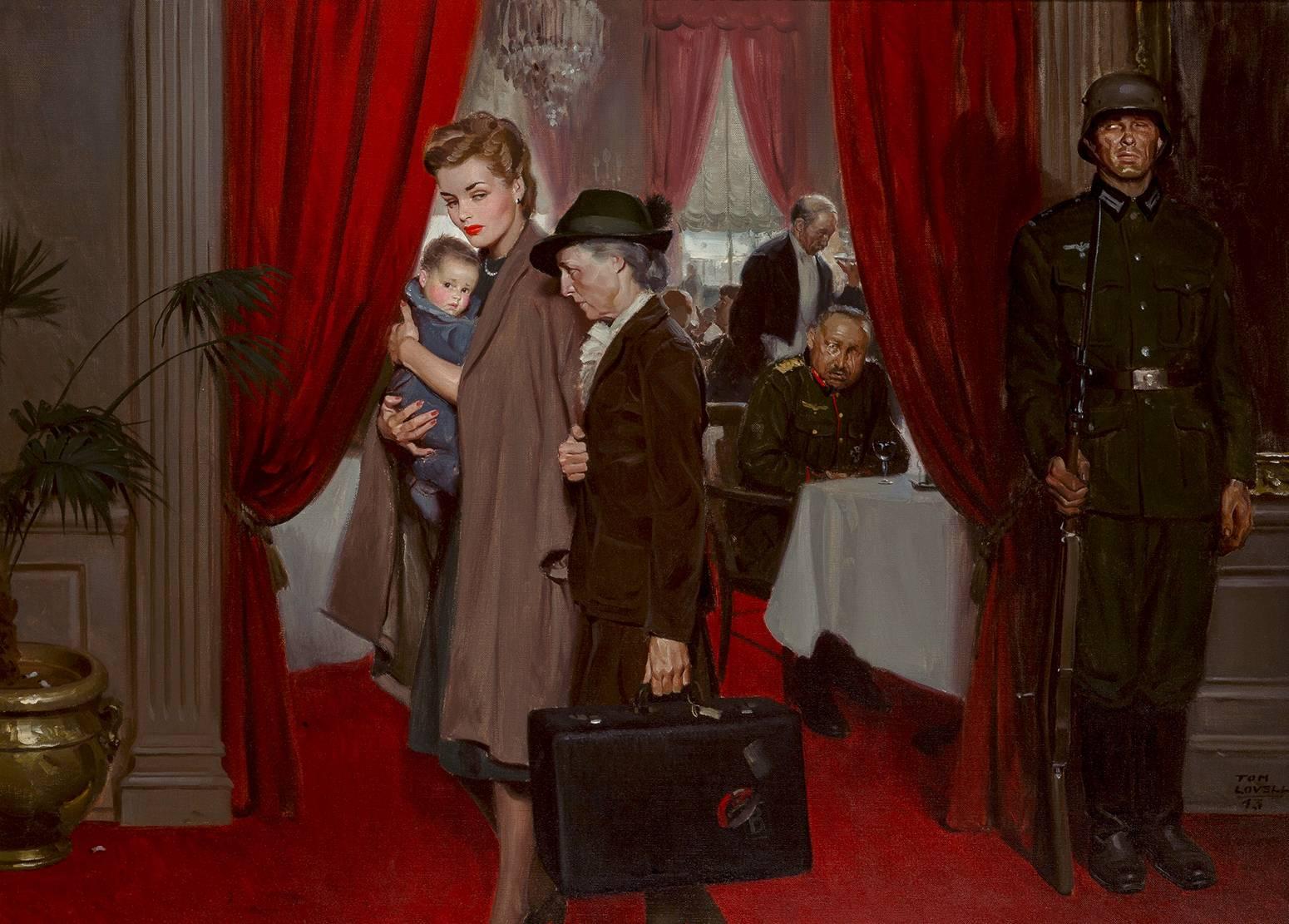 Tom Lovell Figurative Painting - The Occupation of Paris