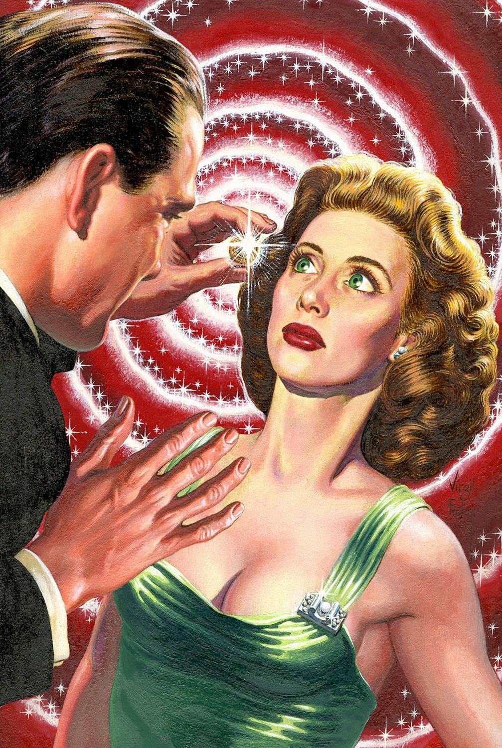 Virgil Finlay Portrait Painting - How to Hypnotize