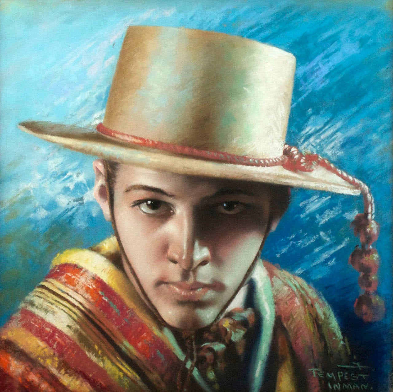 Tempest Inman Figurative Painting - Rudolph Valentino