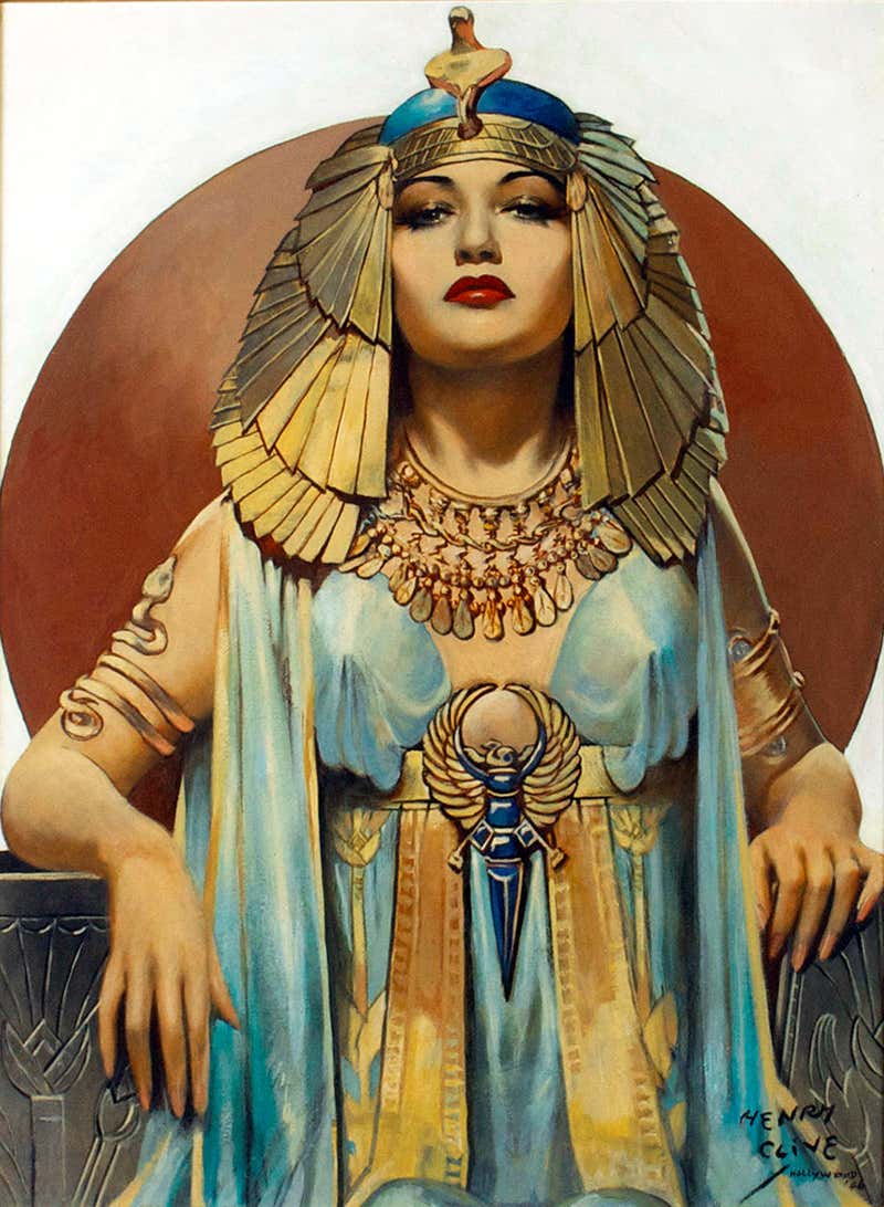 Henry Clive 'Cleopatra' Pin-Up Art Print – 1920s Glamour Giclee, Archival 11x17 Inch, Ready To Frame