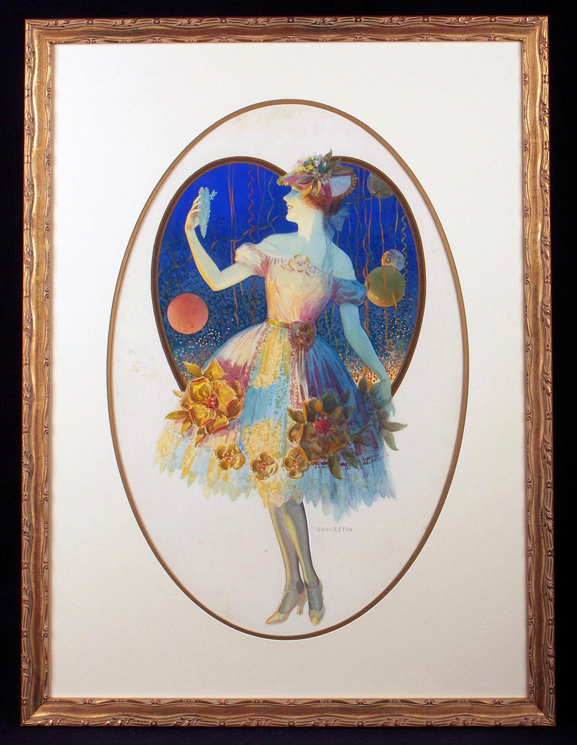 The Valentine Girl - Painting by Edward Eggleston