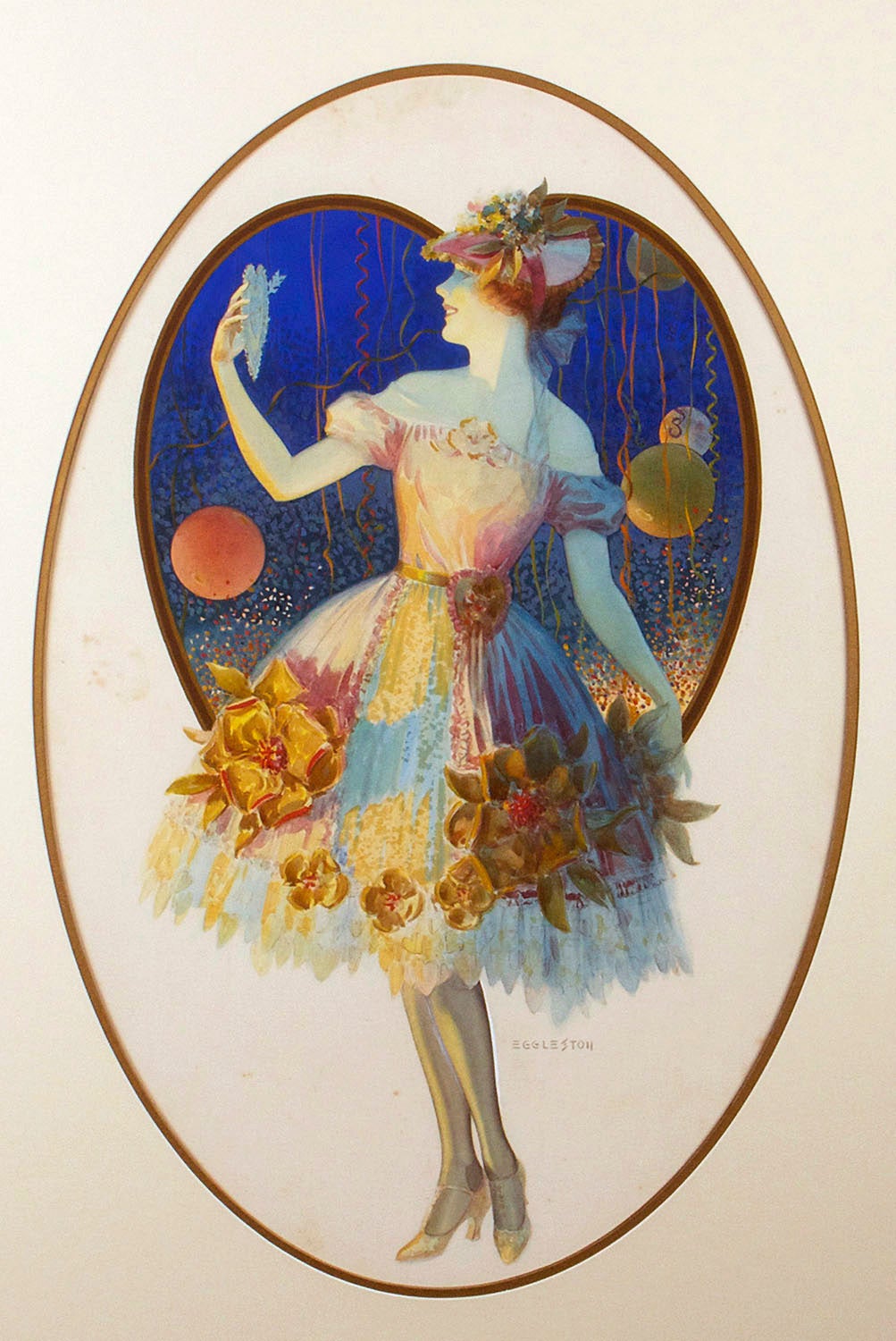 Edward Eggleston Figurative Painting - The Valentine Girl