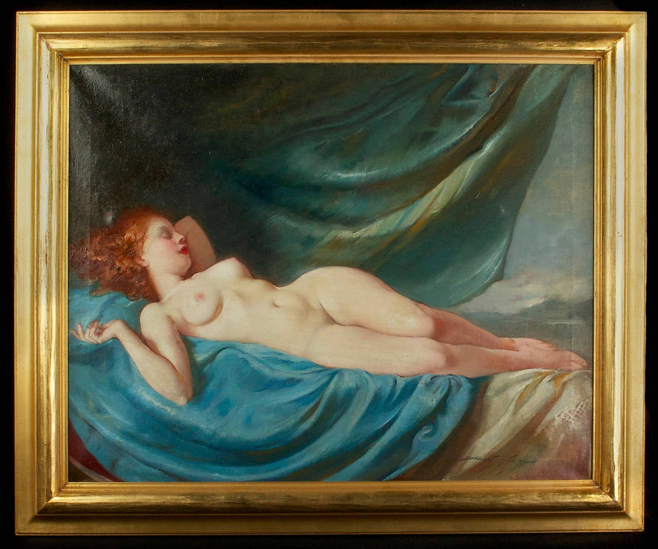 Maria Szantho Nude Painting - Reclining Nude