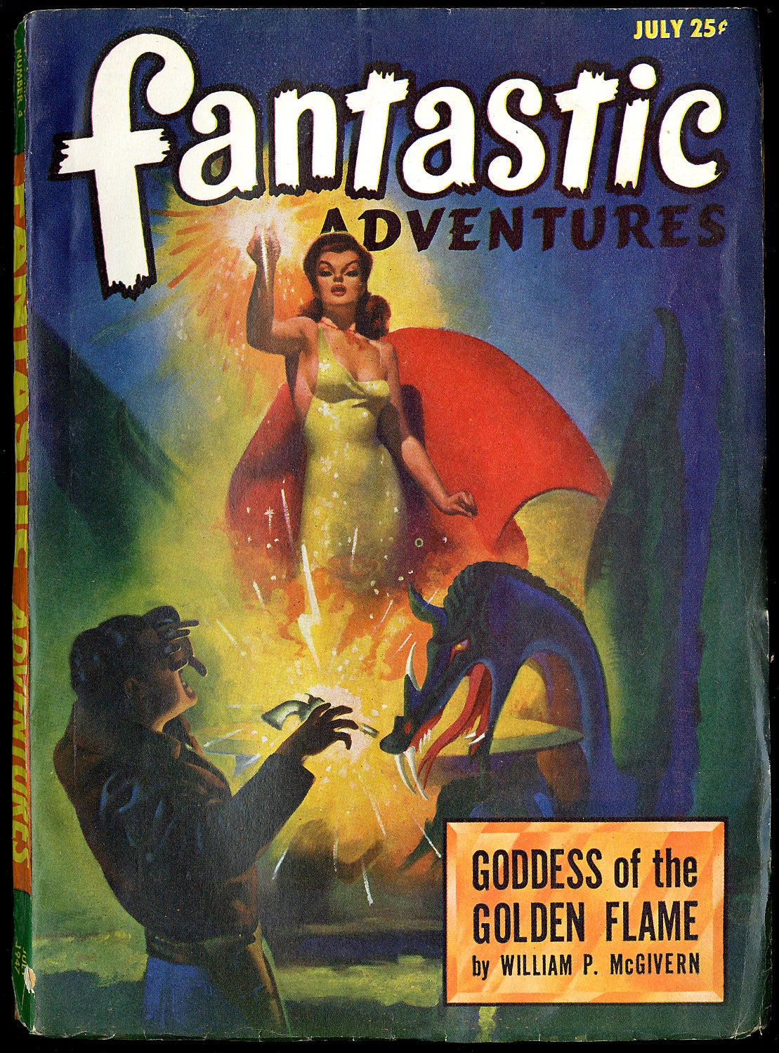 Fantastic Adventures Pulp Cover - Pop Art Painting by Harold McCauley