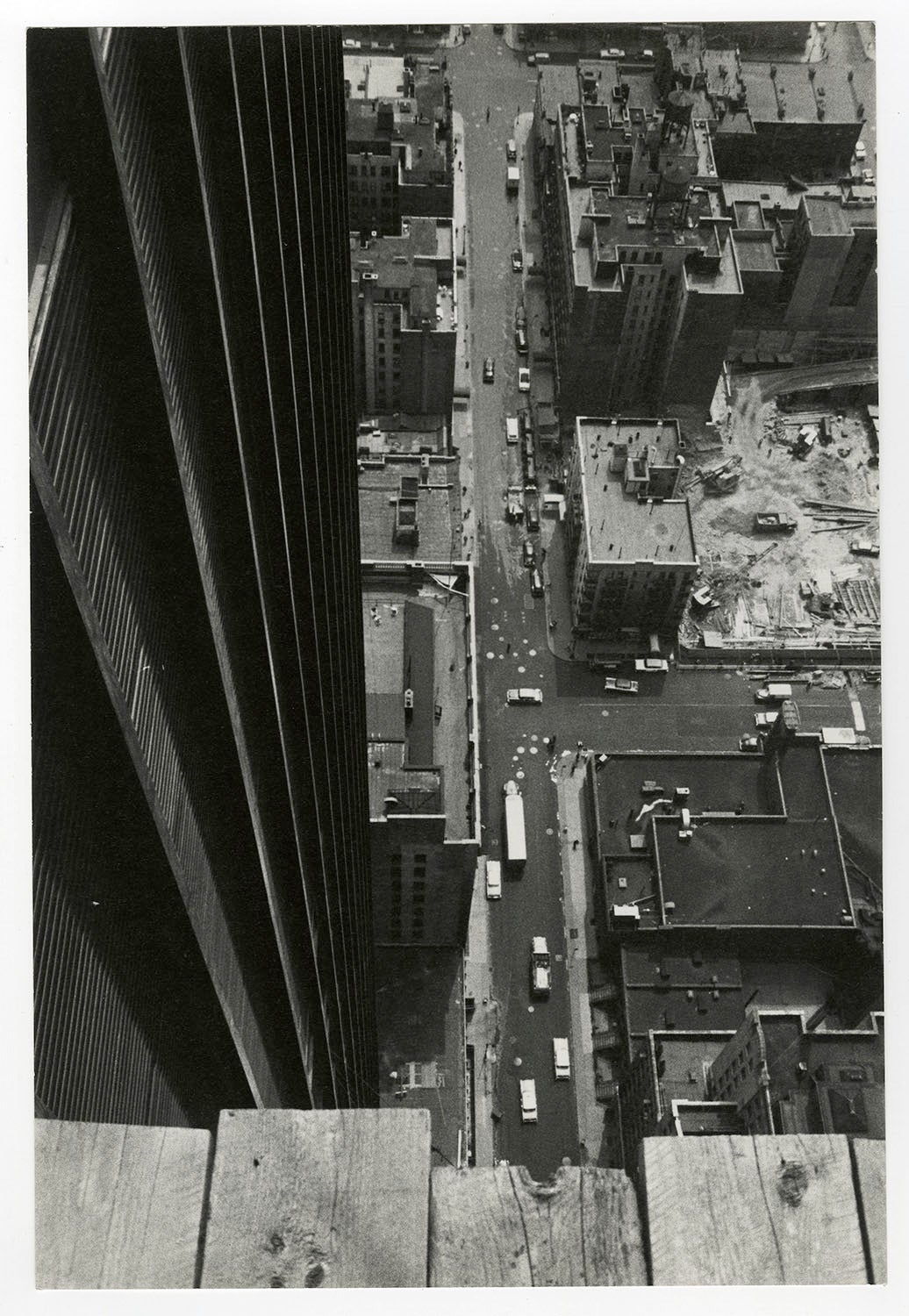 Alfred Statler Black and White Photograph - New York City Street from Skyscraper