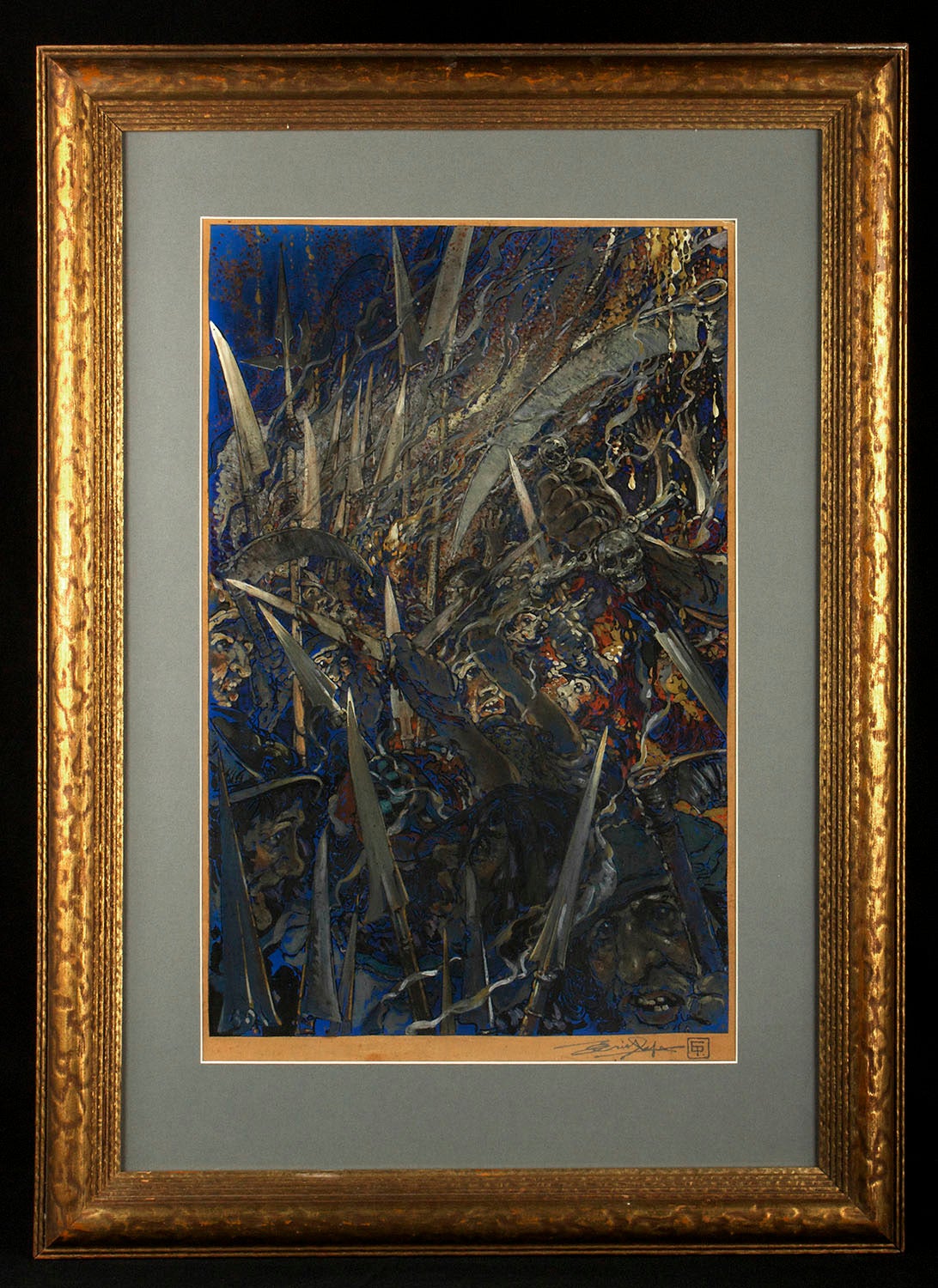 Notre Dame von Paris – Painting von Eric Pape