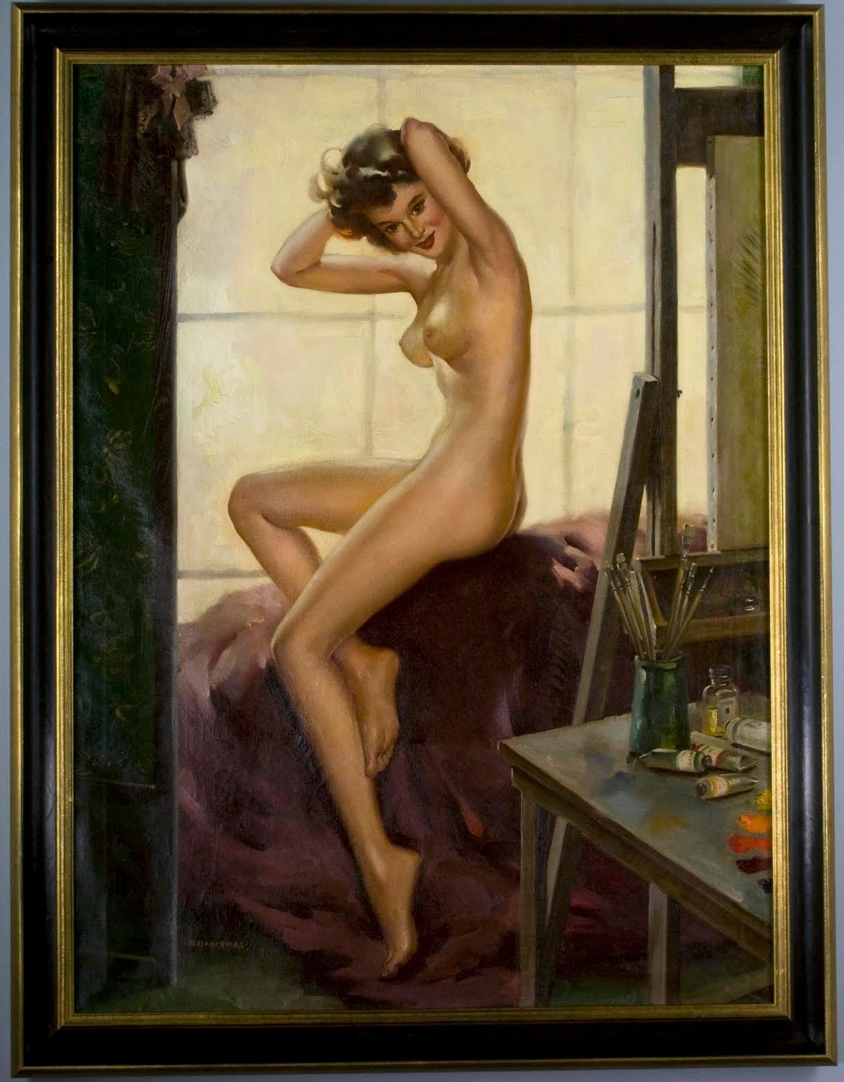 Studio Setting - Painting by Arnold Armitage