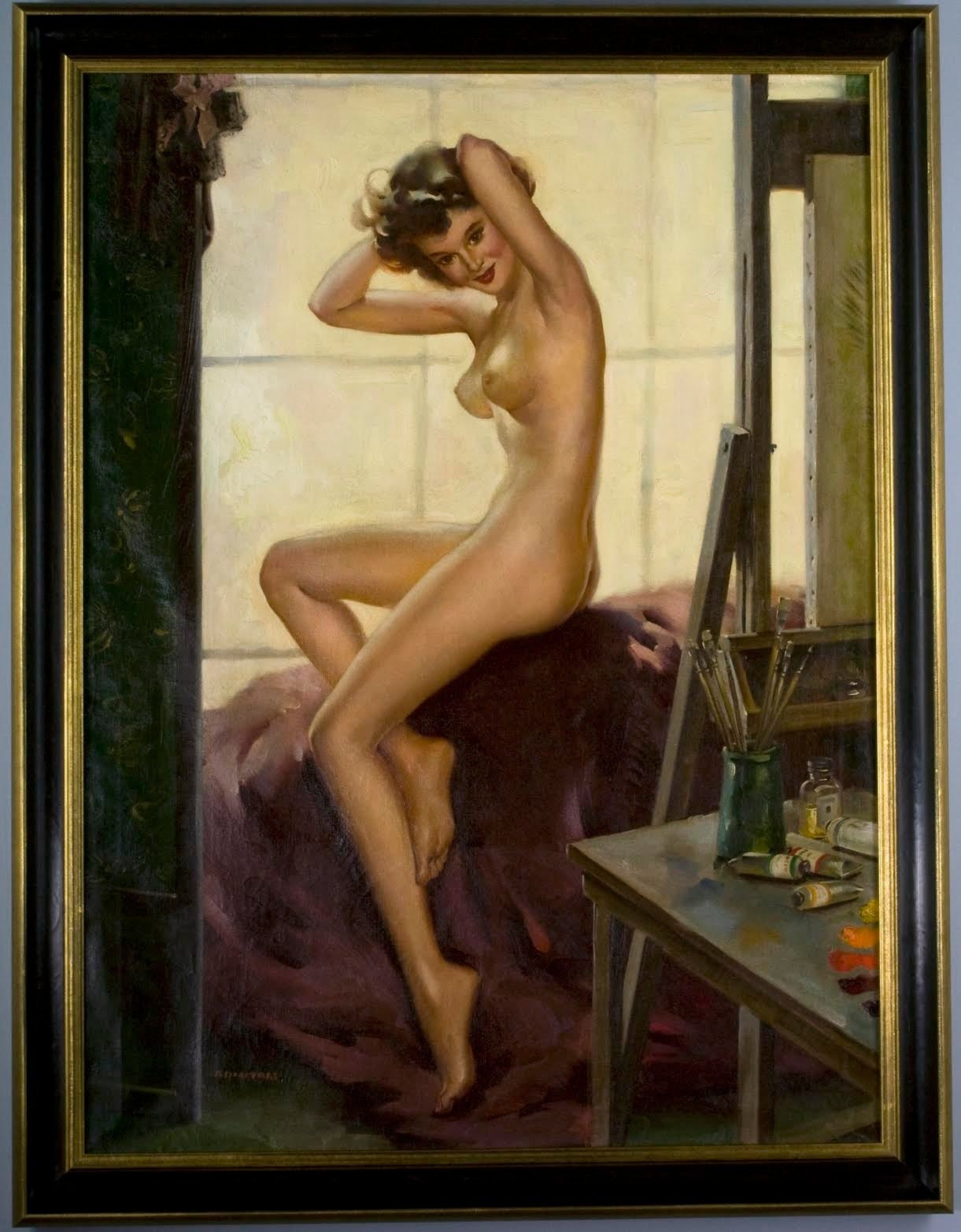 Studio-Einstellung – Painting von Arnold Armitage