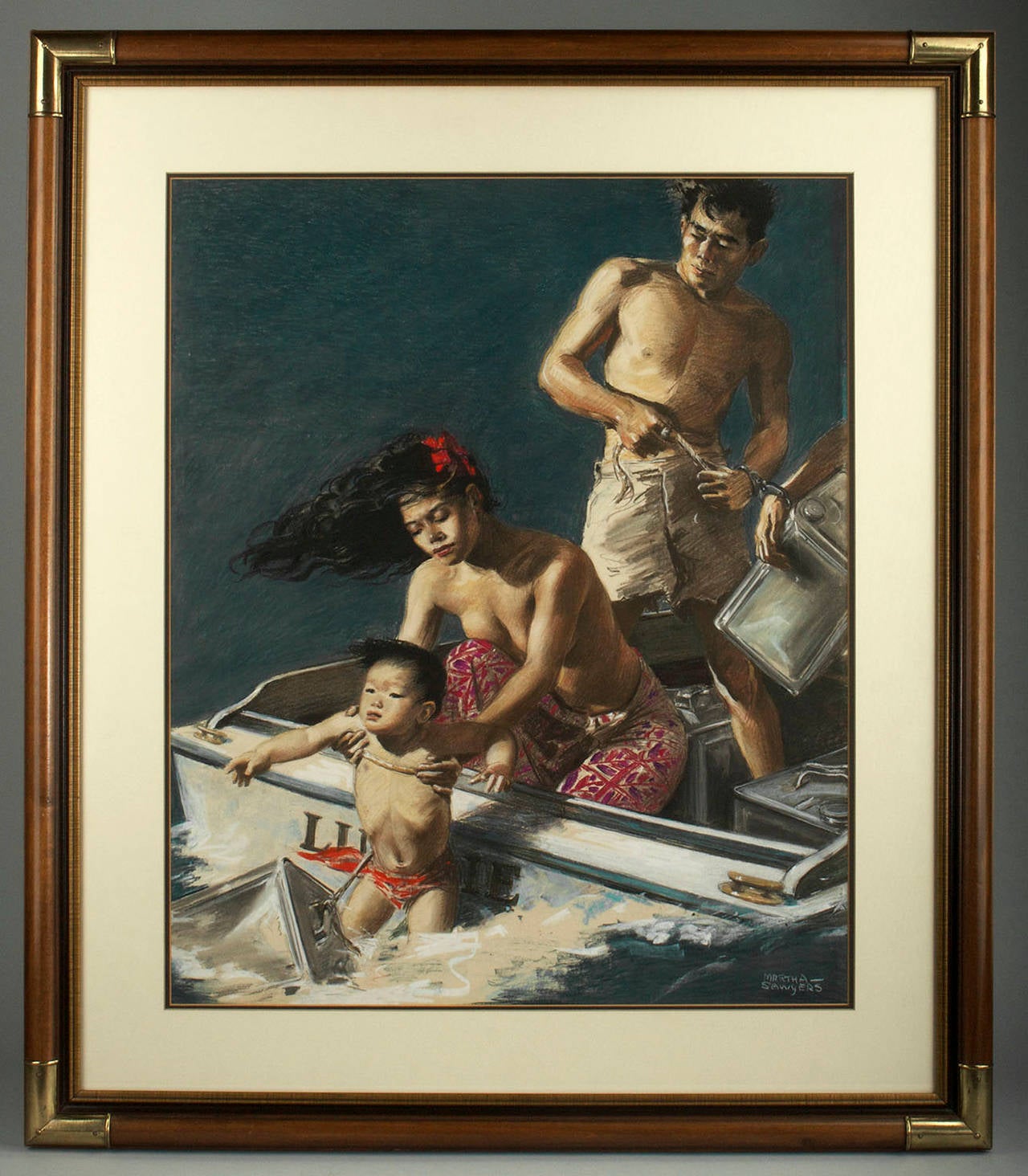 Taboo in Samoa - Painting by Martha Sawyers