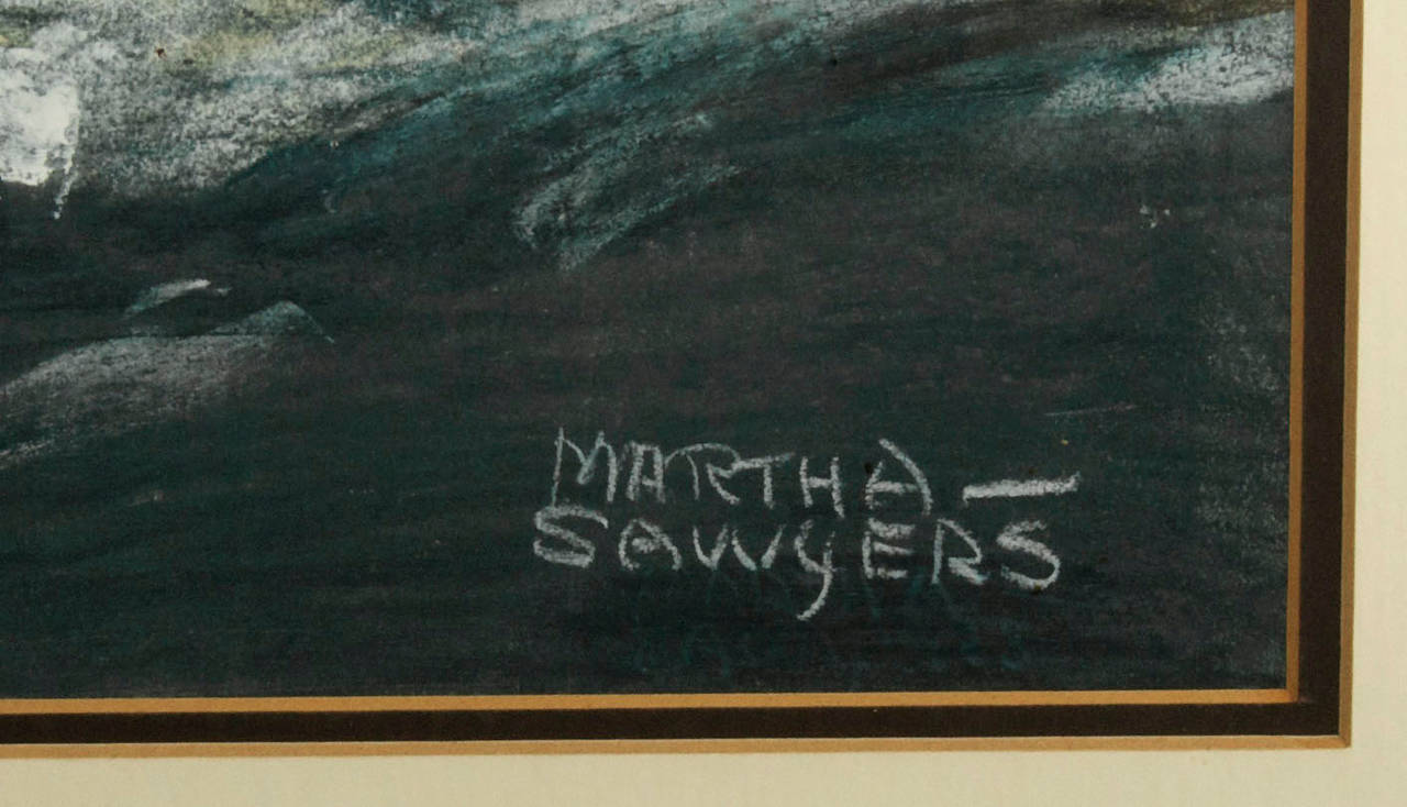 Martha Sawyers began her career illustrating her travels to China and Indonesia. An exhibit of those paintings brought her to the attention of the Collier's magazine art editor who sent her to the China-Burma-India area during World War II as an