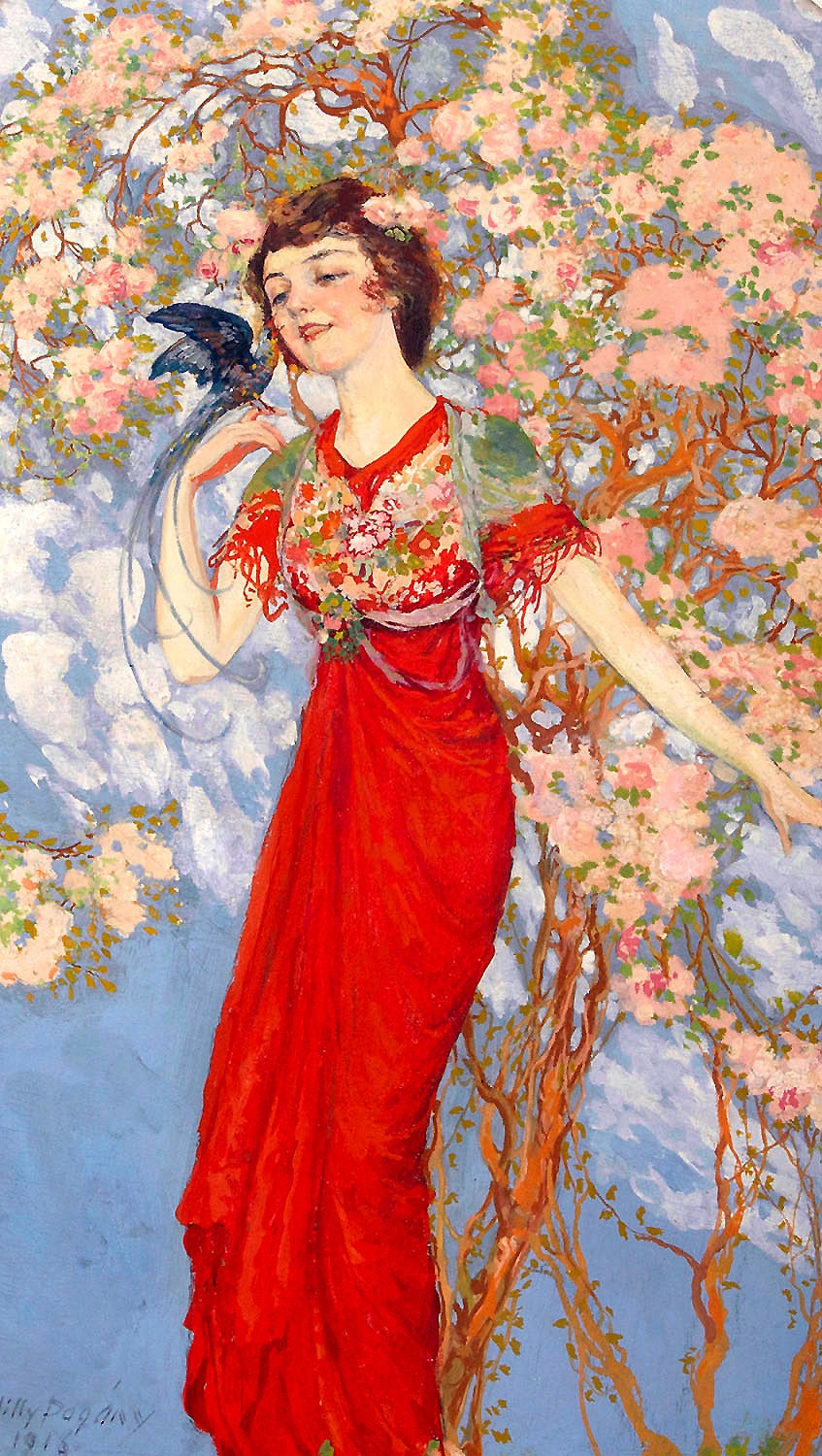 The Queen of Summer - Art Nouveau Painting by Willy Pogany