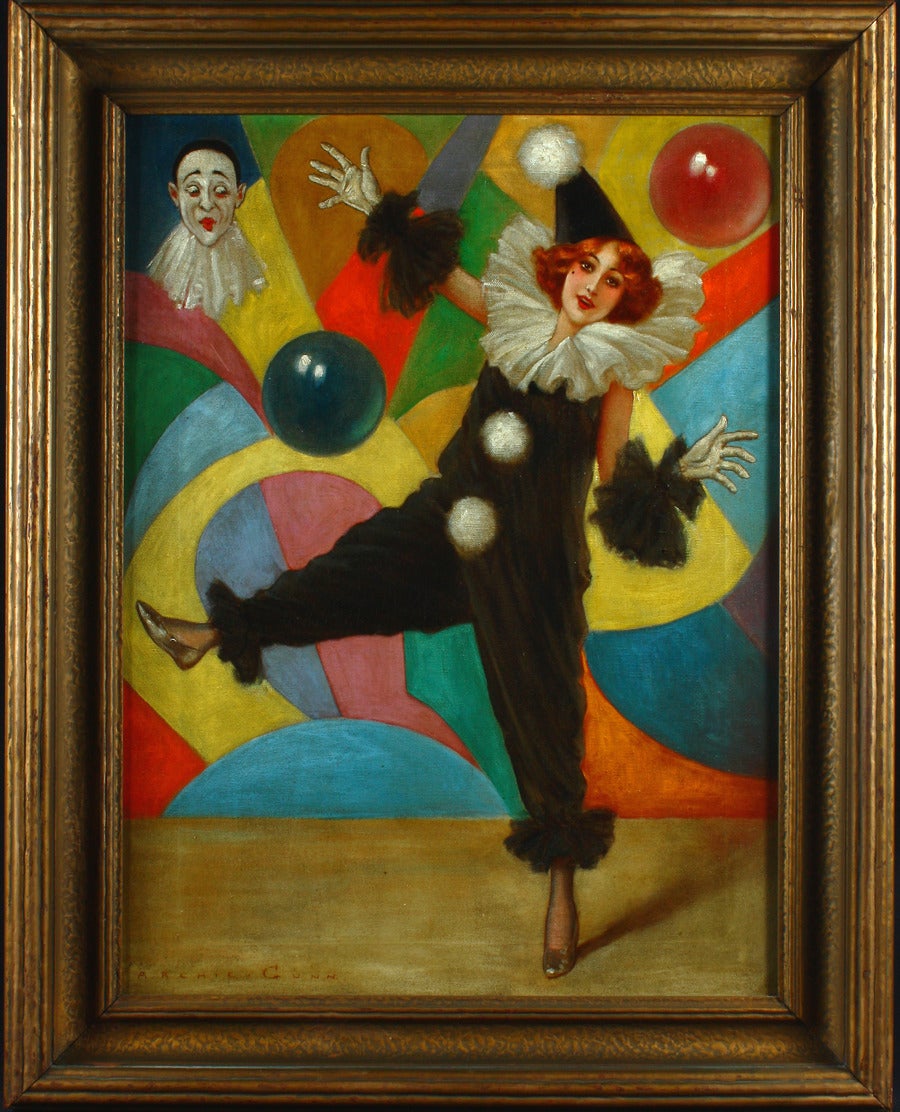 Archie Gunn Figurative Painting - The Pierrot Dancer