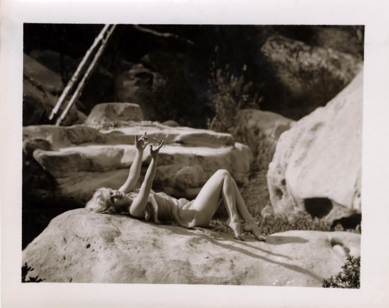 Jean Harlow Nude in Griffith Park - Photograph by Edwin Bower Hesser