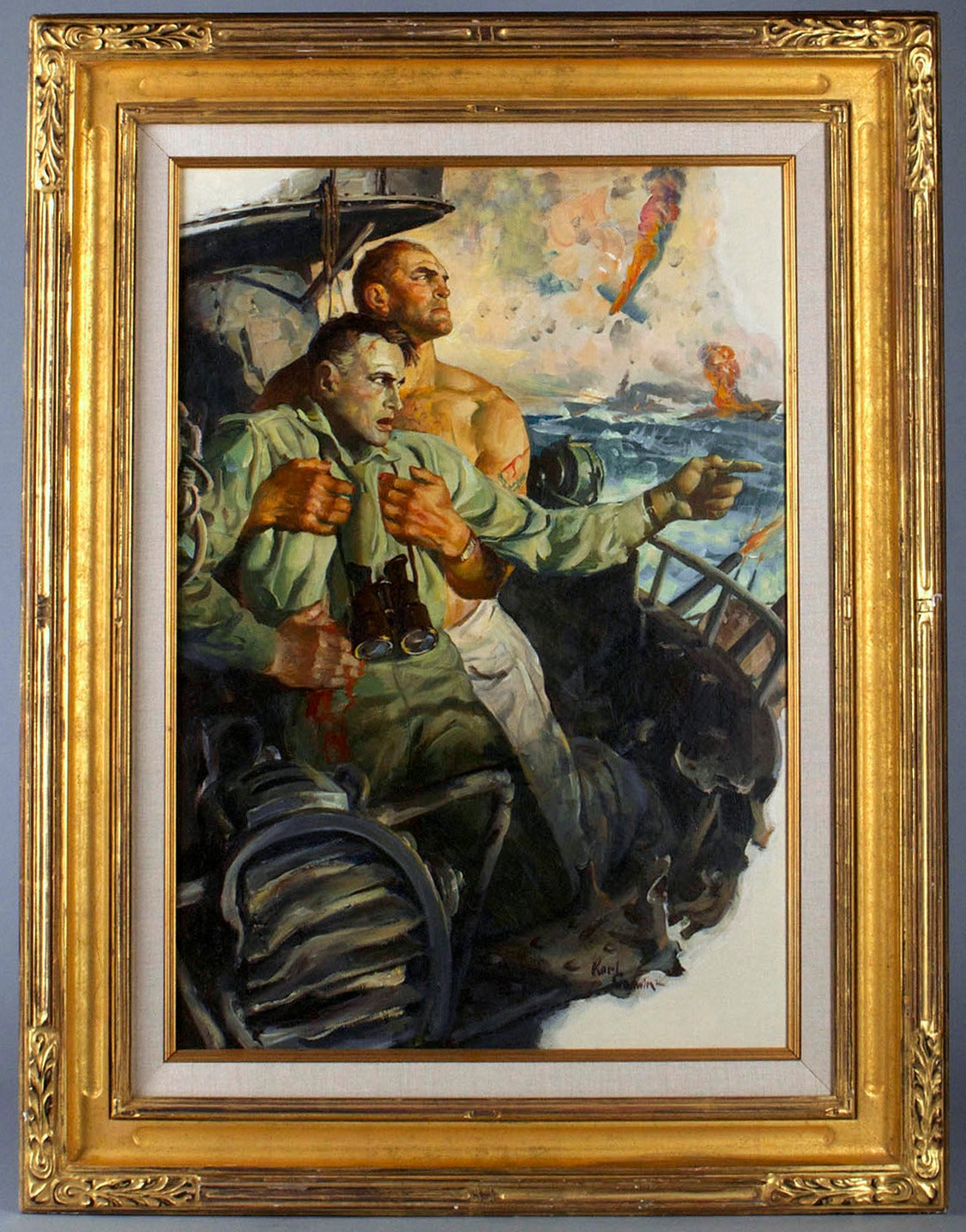 The Augsburg Sailors - Painting by Karl Godwin