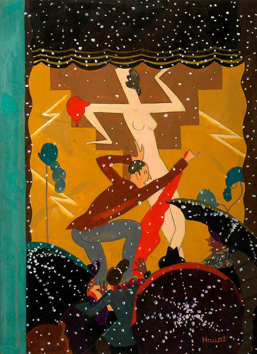 Abstract Painting Theodore Haupt - Revêtement New Yorker
