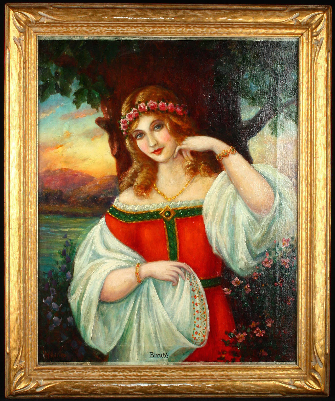 Biruté Lithuanian Princess - Painting by Hy Whitroy