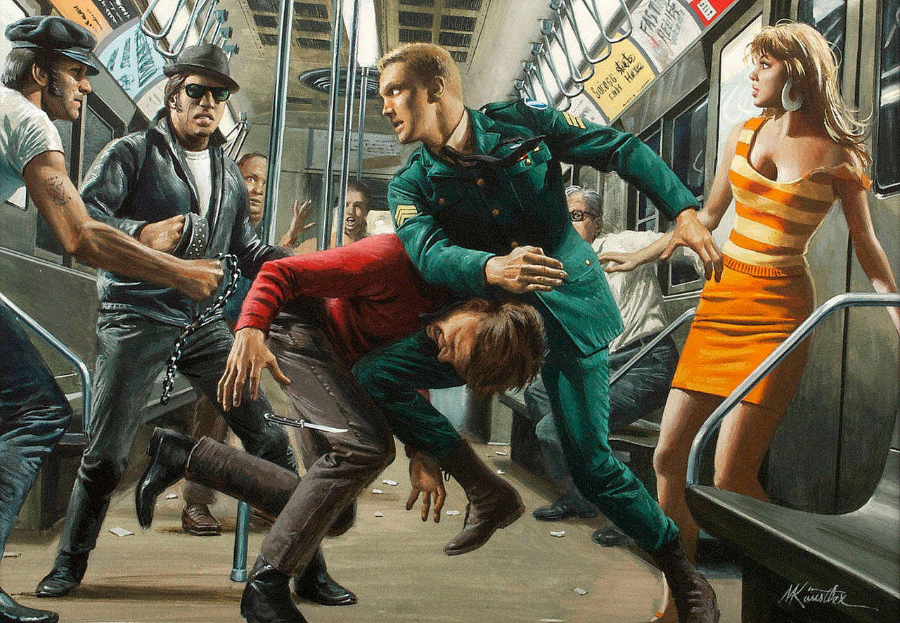Mort Künstler Interior Painting - Underground Angels
