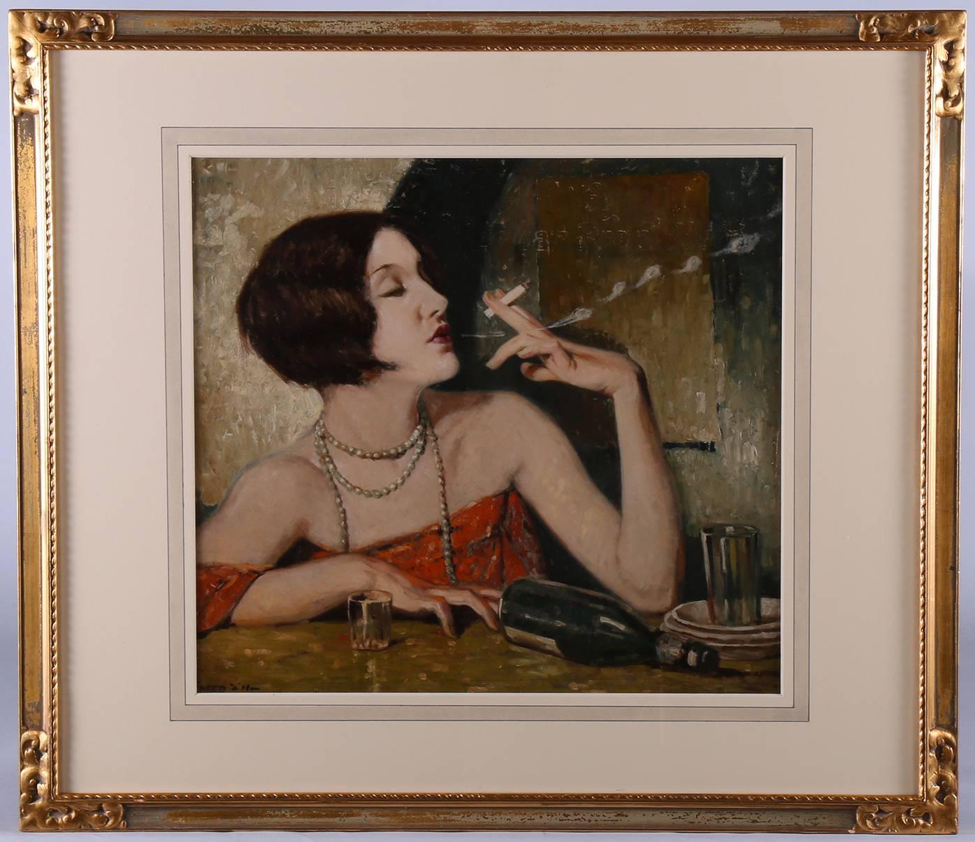 absinthe lady painting