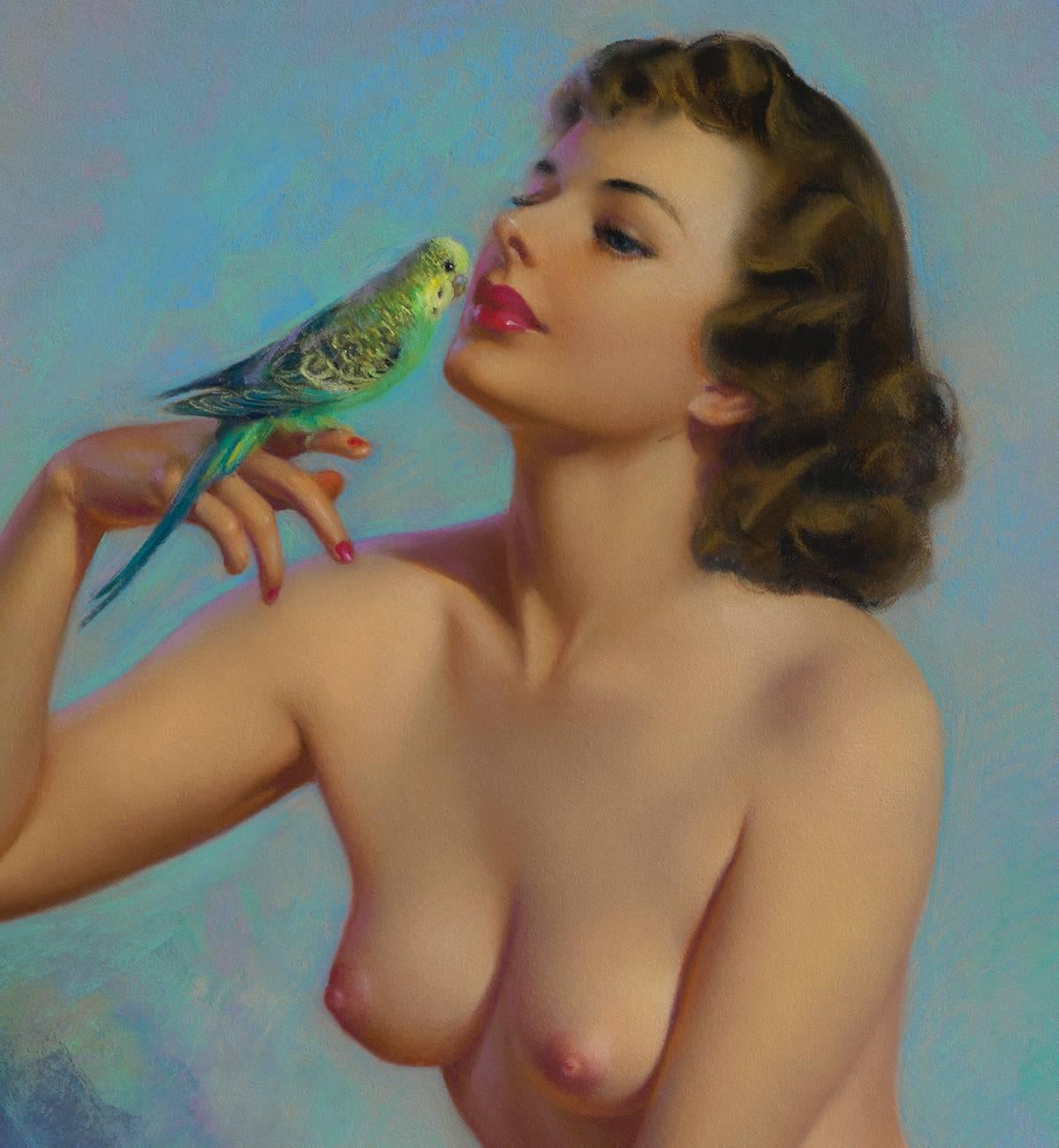 Morning Song - American Realist Painting by Zoë Mozert