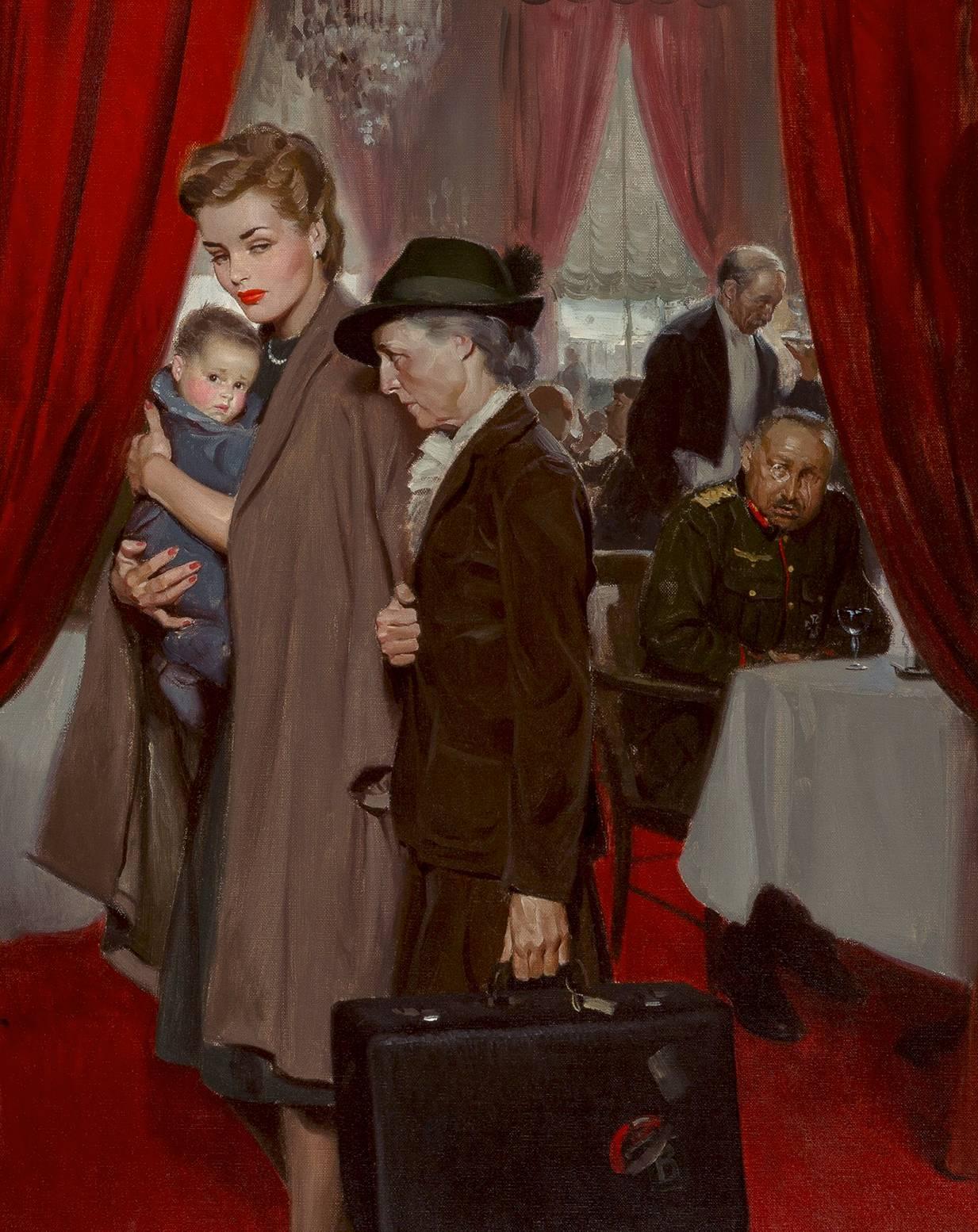 The Occupation of Paris - American Realist Painting by Tom Lovell