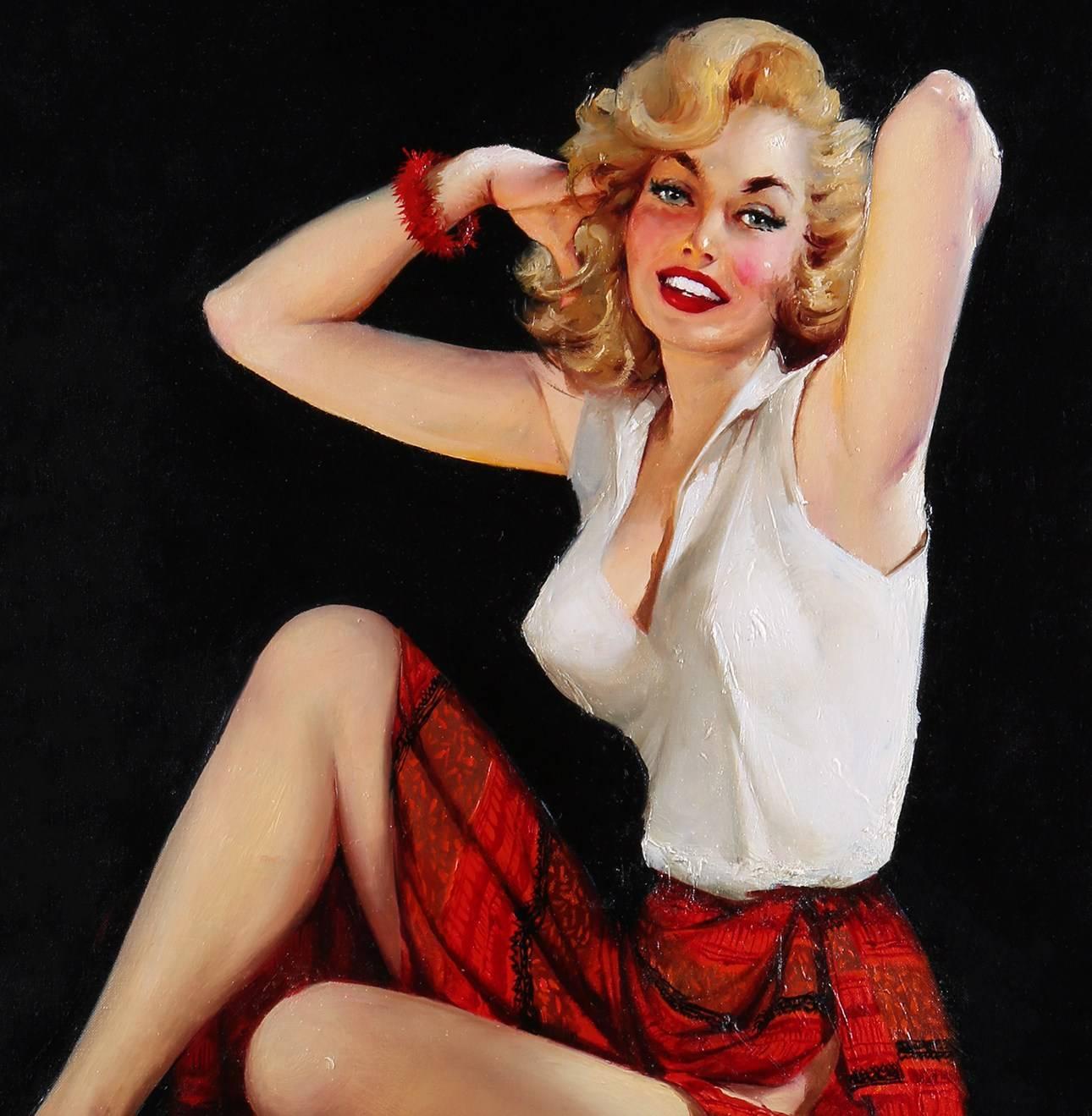 Sitting Pretty - Painting by Walt Otto