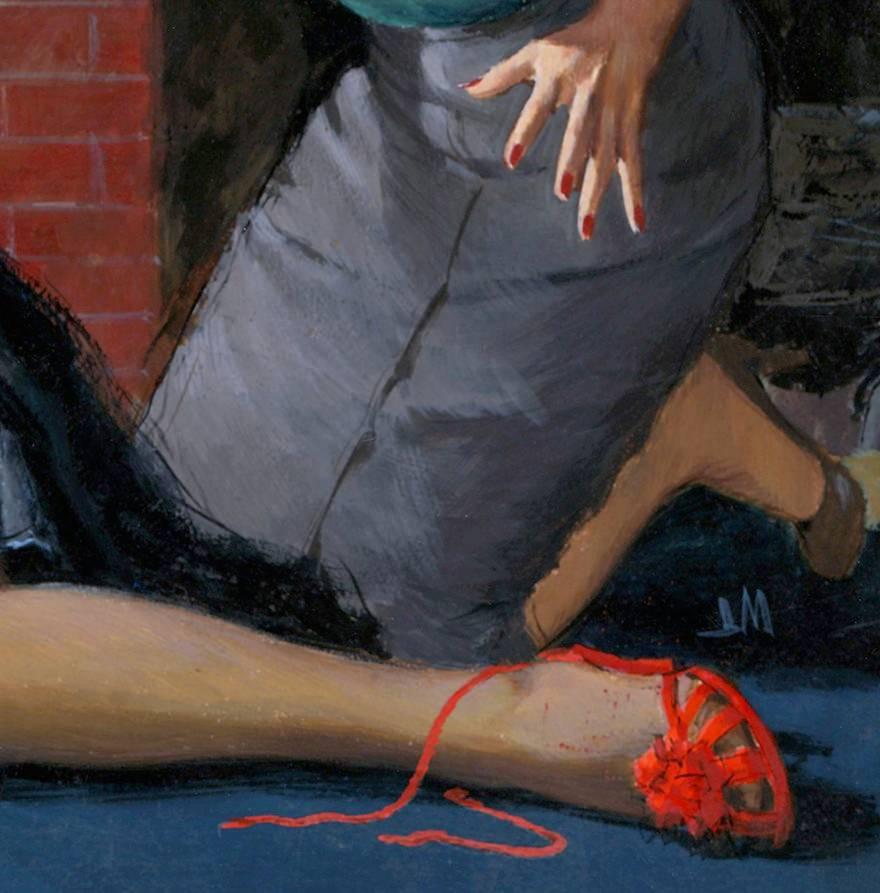 The Scarlet Slippers - Painting by James Meese