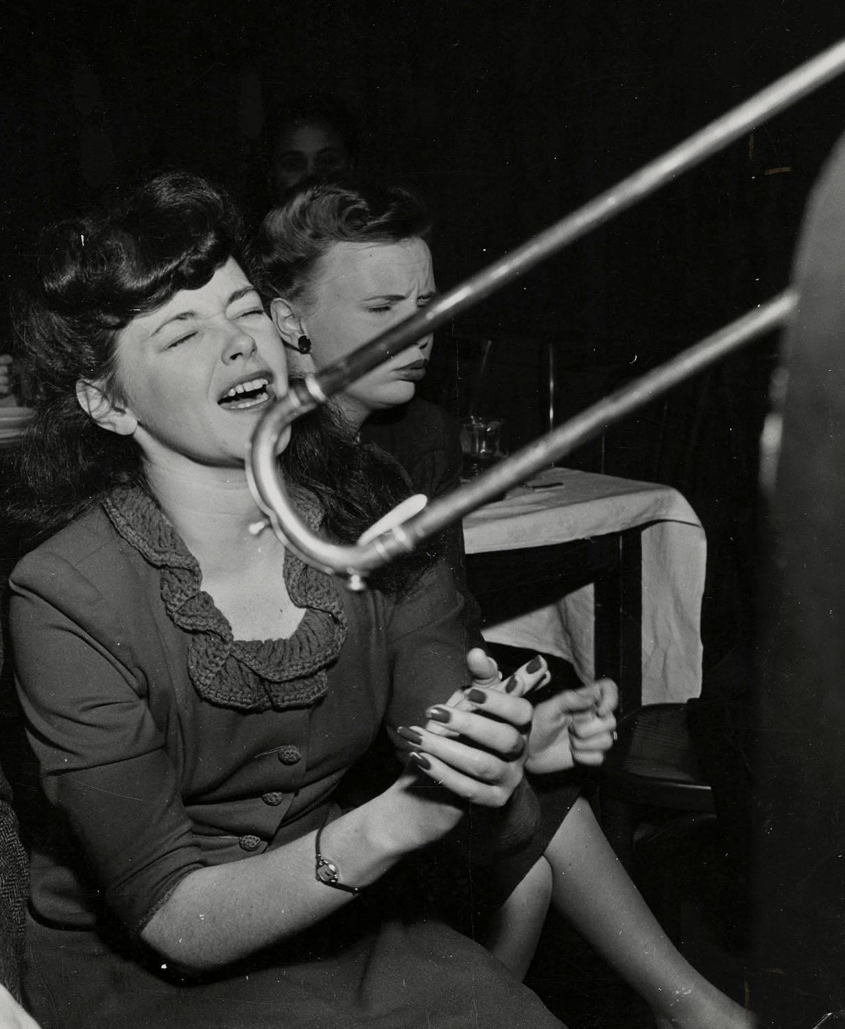 Weegee Black and White Photograph - Jazz at Stuyvesant Casino