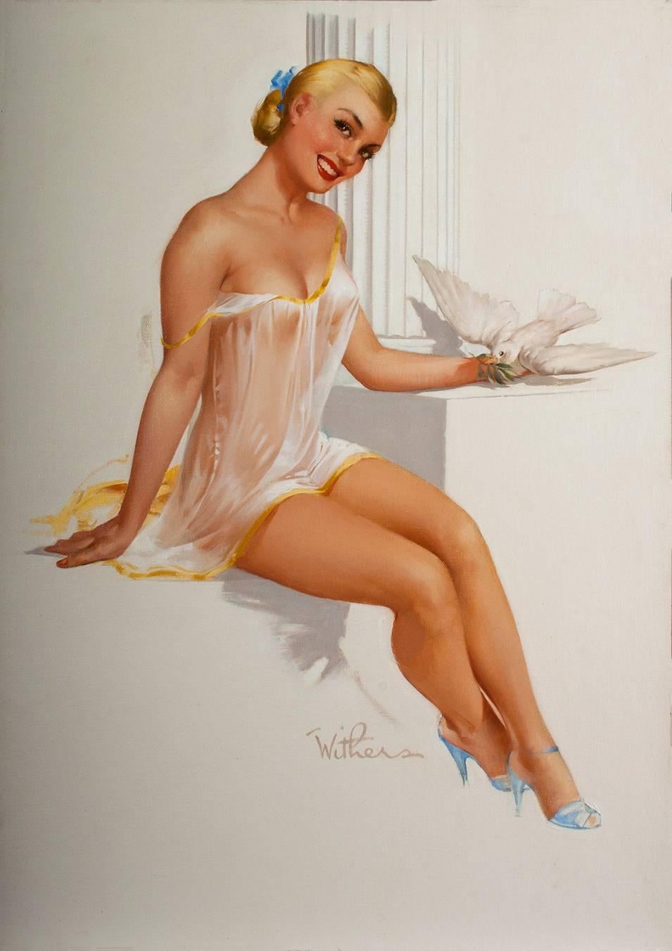 Ted Withers Figurative Painting - Pax - The Goddess of Peace