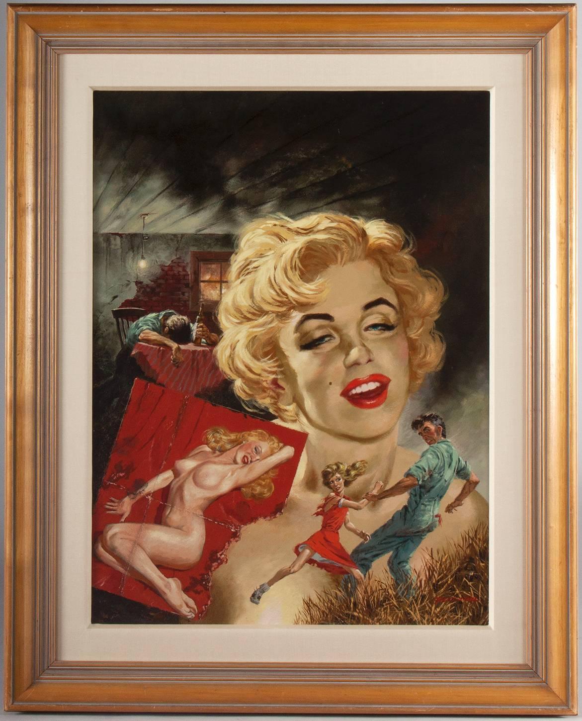 True Strange Marilyn Monroe - Painting by Tom Beecham
