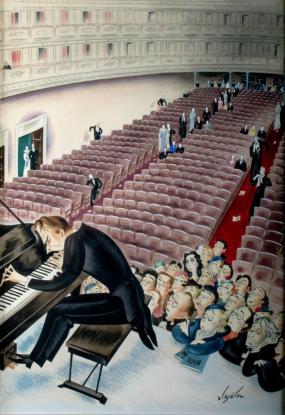 Constantin Alajalov Interior Painting - New Yorker Cover