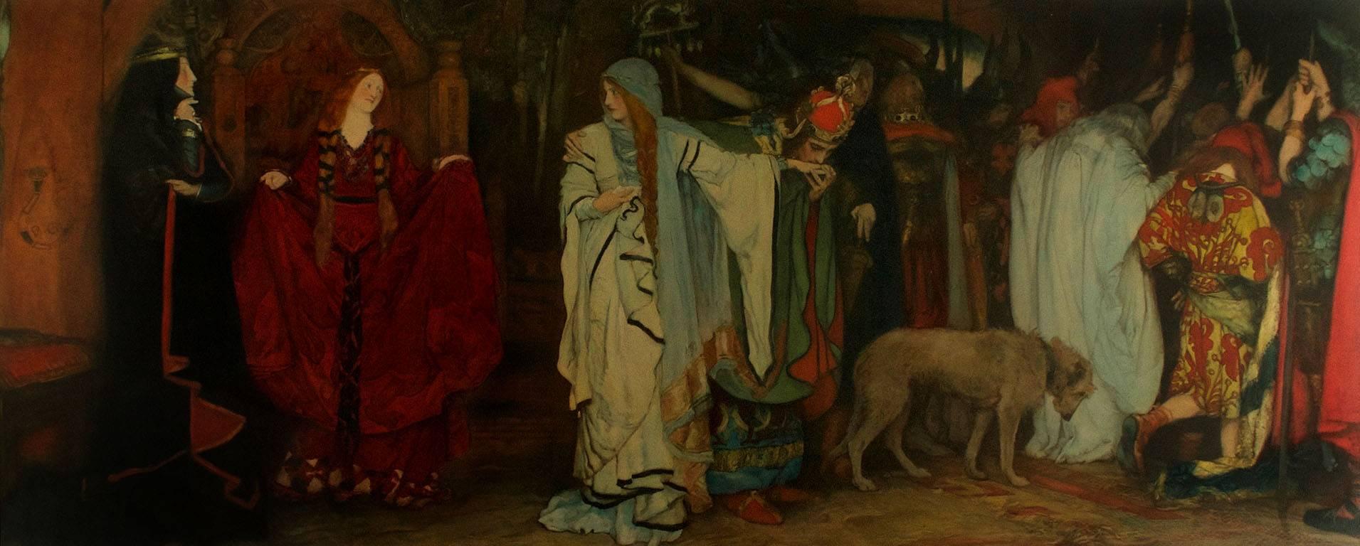 King Lear, Act I Scene I - Print by Edwin Austin Abbey
