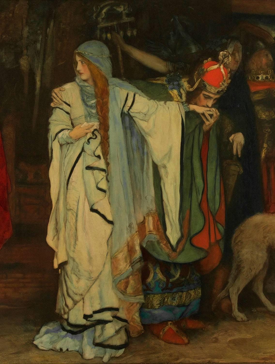 King Lear, Act I Scene I - Pre-Raphaelite Print by Edwin Austin Abbey